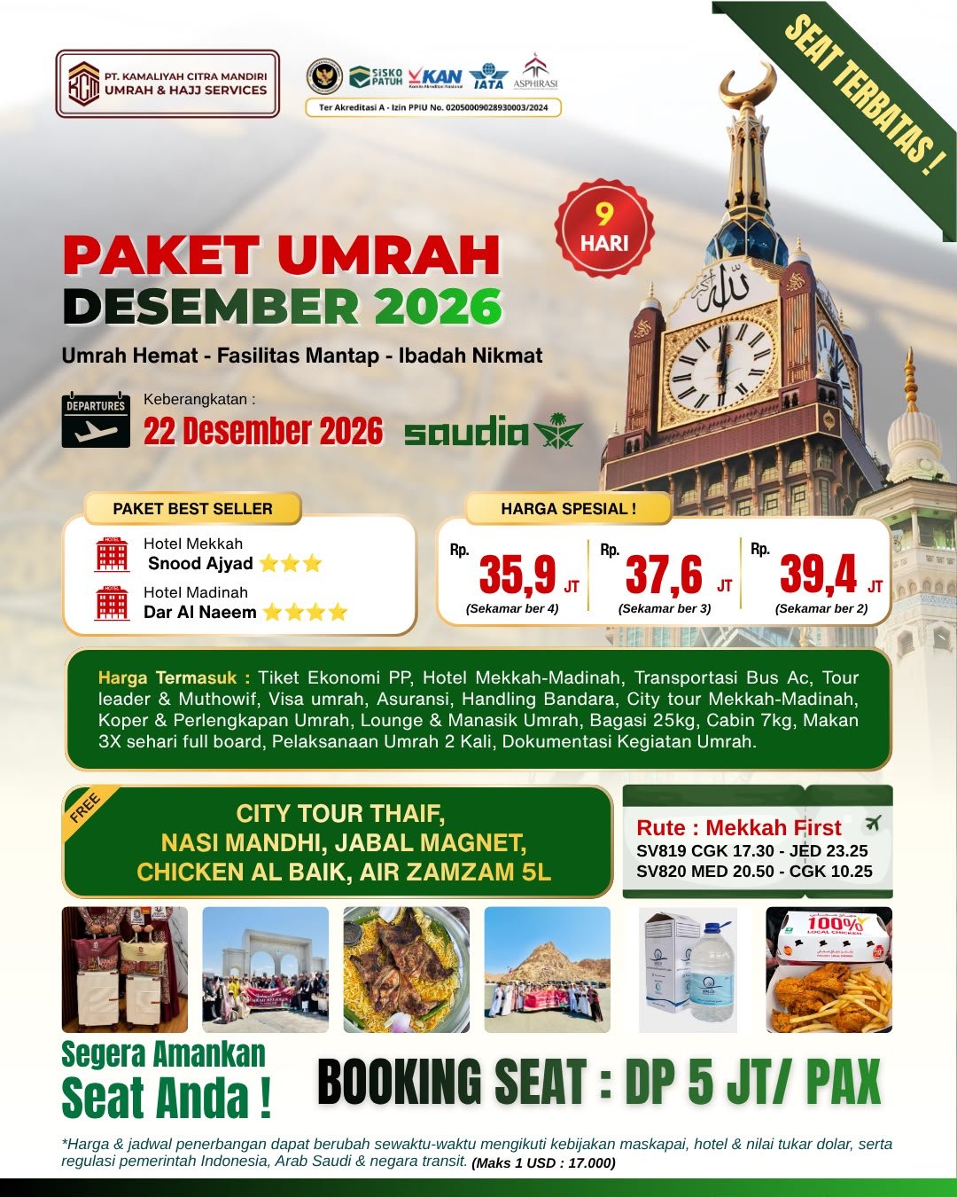 Paket Umrah Desember 2026